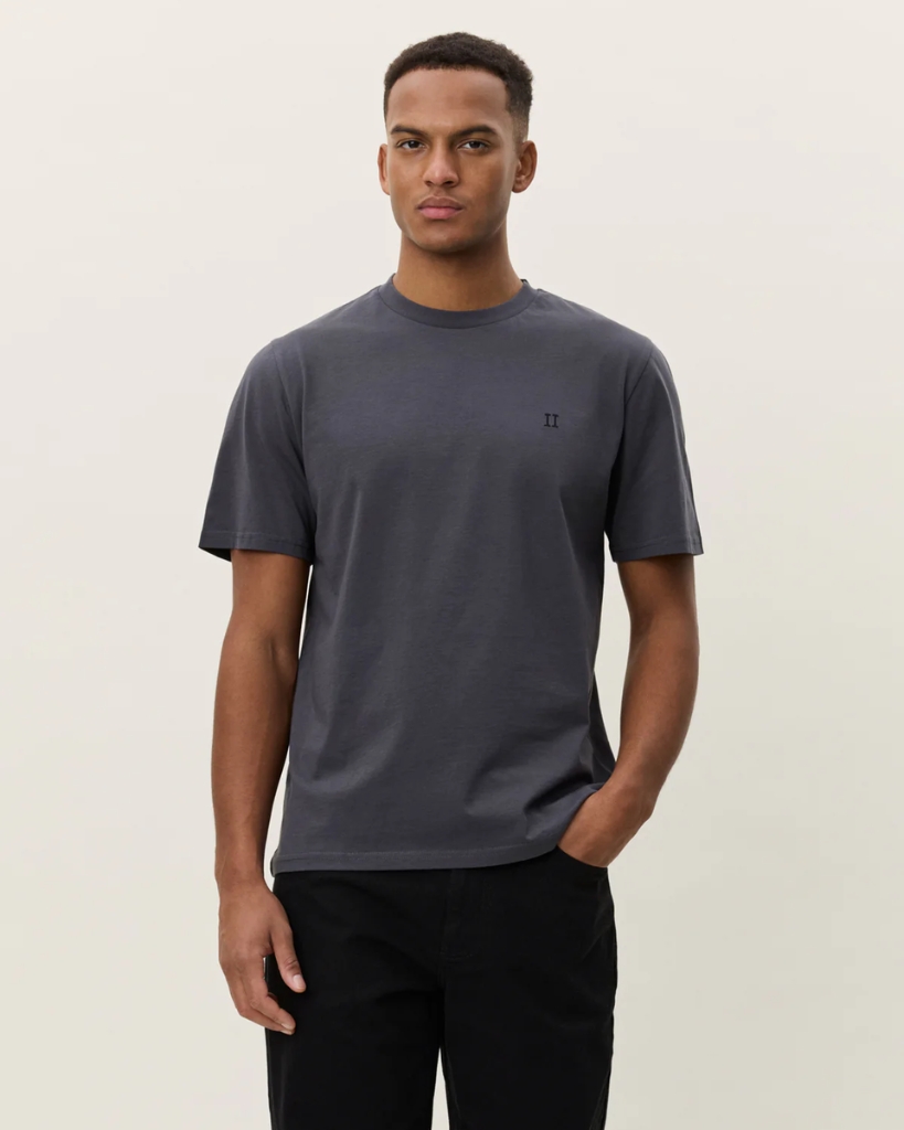 Les Deux Core Contrast T-Shirt Asfalt