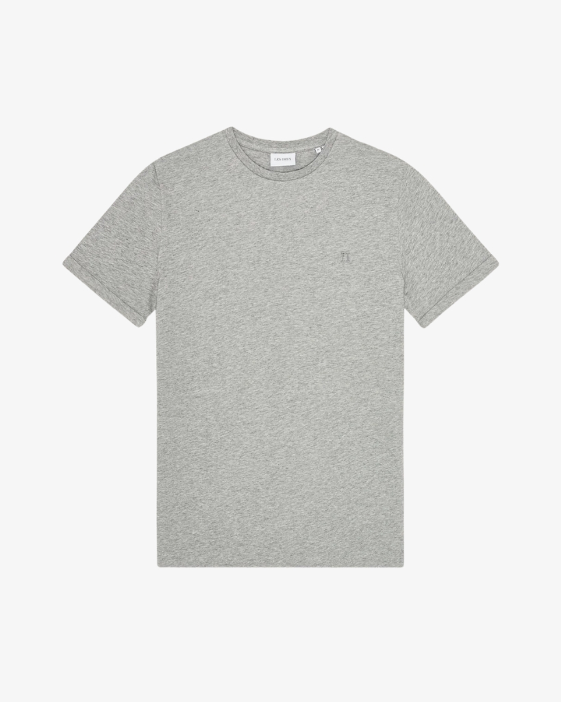 Les Deux Nørregaard Tonal T-Shirt Grå Melange
