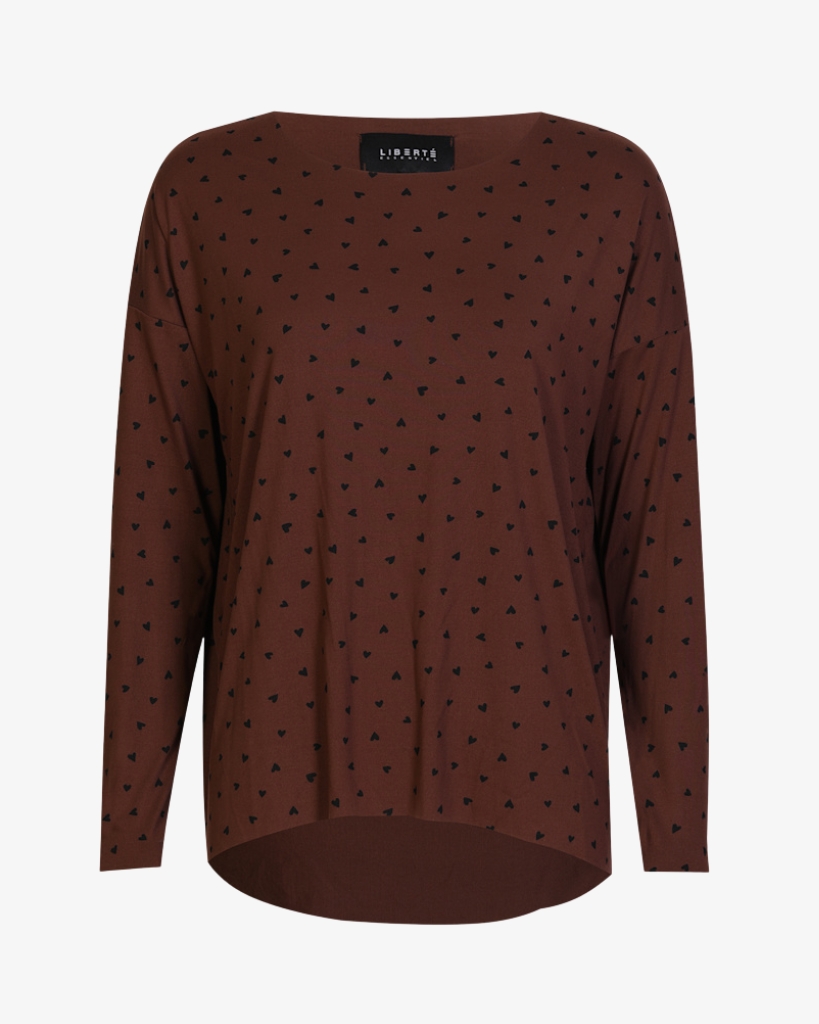Liberte Alma Bluse Brun/sort