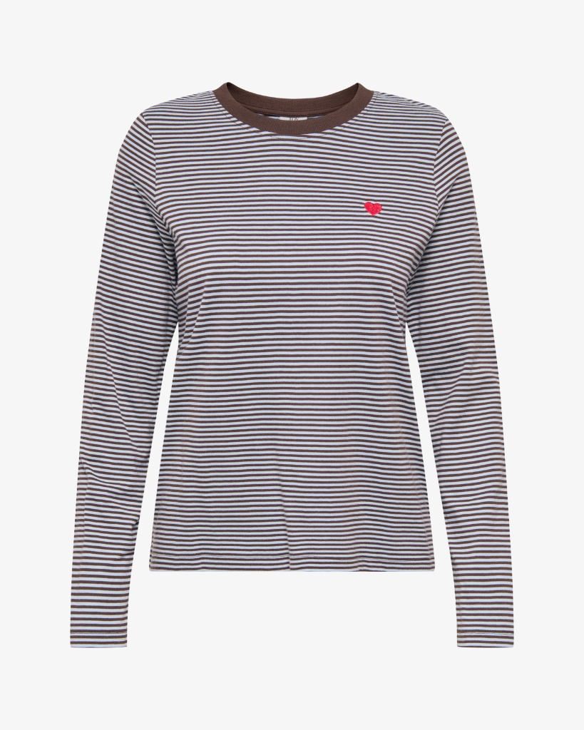 JDY Pisa T-shirt Brun/Lyseblå