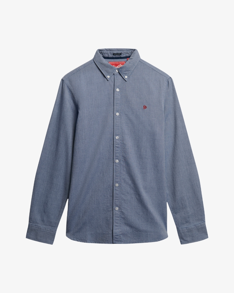 Superdry Oxford Skjorte Blå