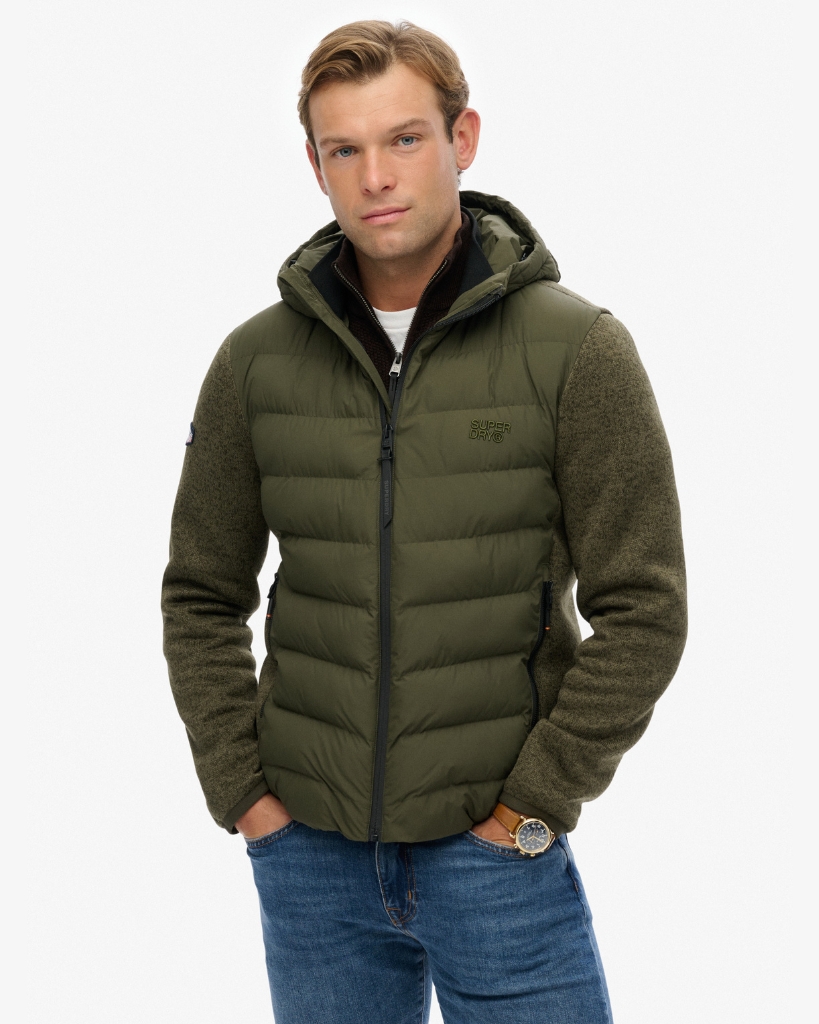 Superdry Hybrid Jakke Oliven