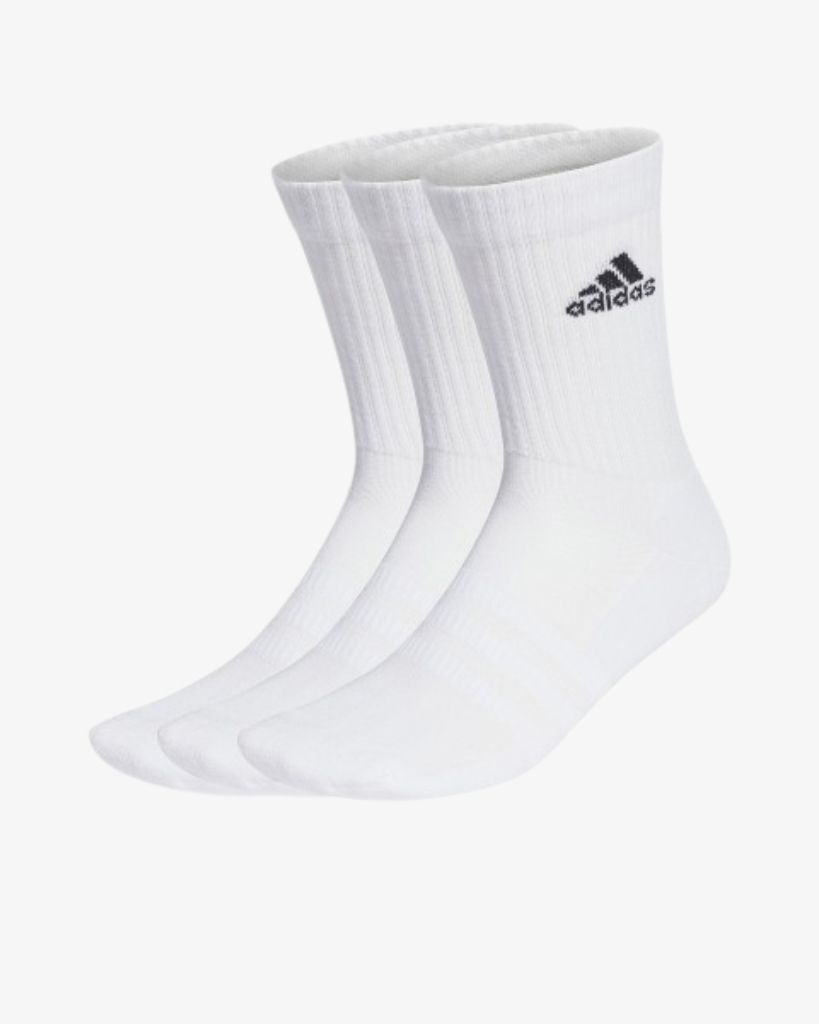 Adidas Crew 3-Pak Strømper Hvid