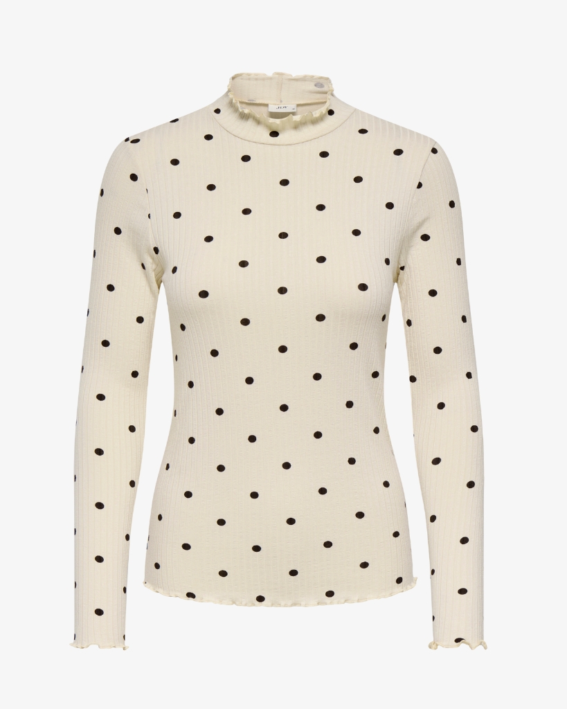 JDY Fransiska T-shirt Offwhite/brun