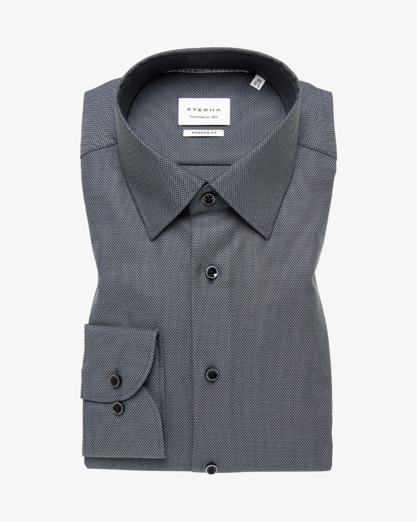 Eterna Skjorte Modern Fit Grå