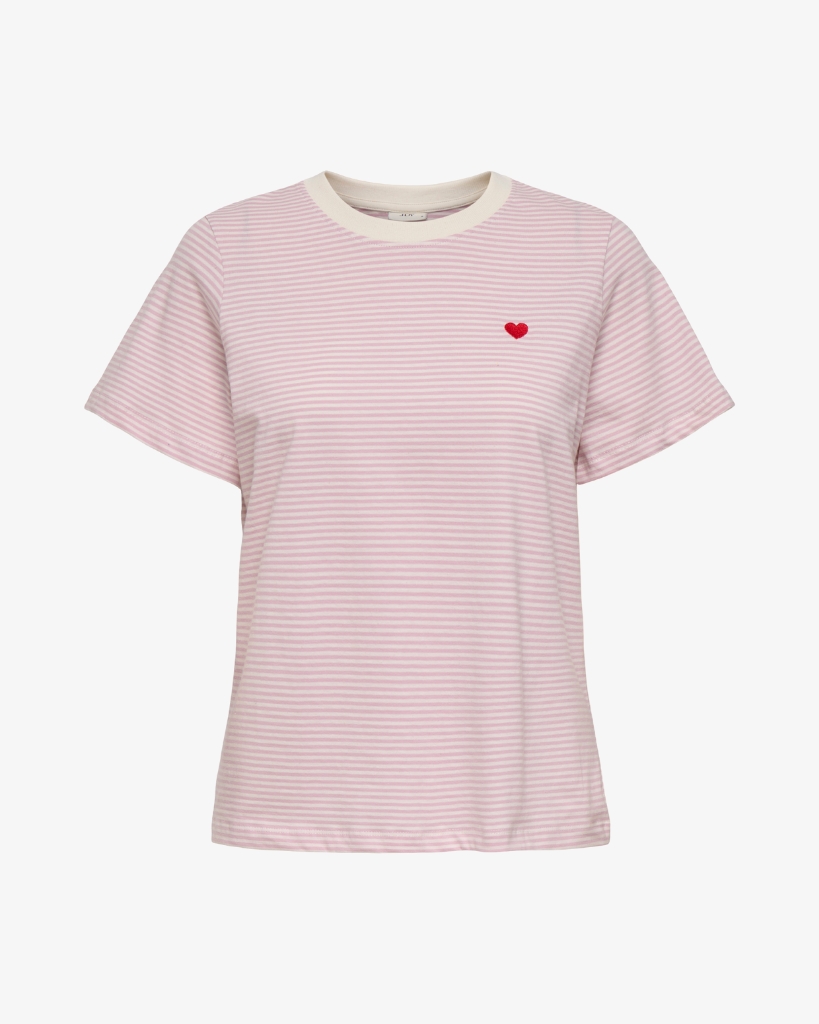 JDY Pisa T-shirt Rosa/Offwhite