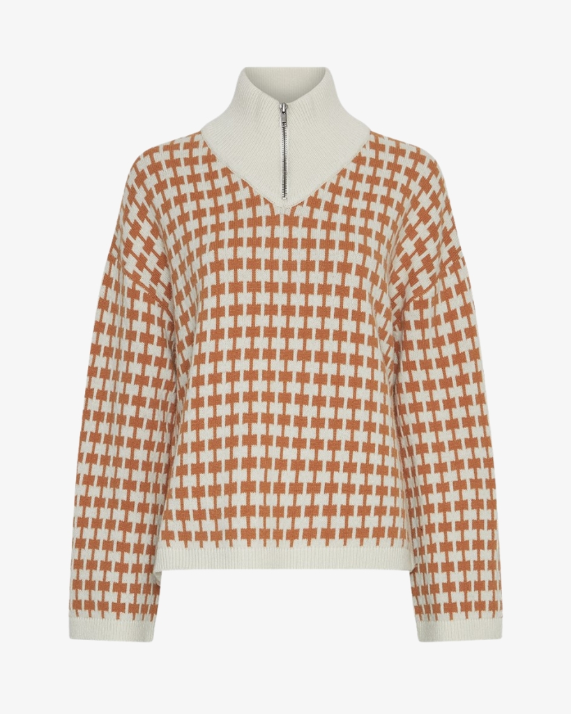 MSCH Amaria Zip Pullover Offwhite