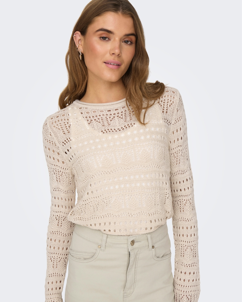 JDY Sun Lay Strik Offwhite