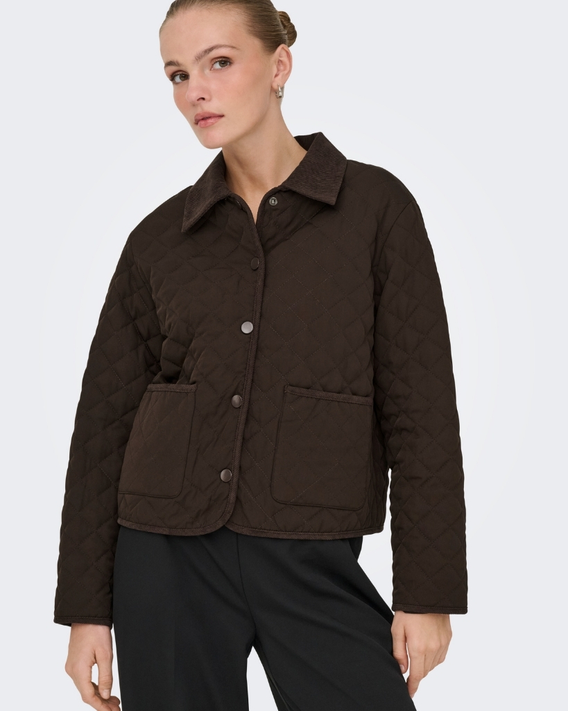 JDY Paula Quilted Jakke Brun