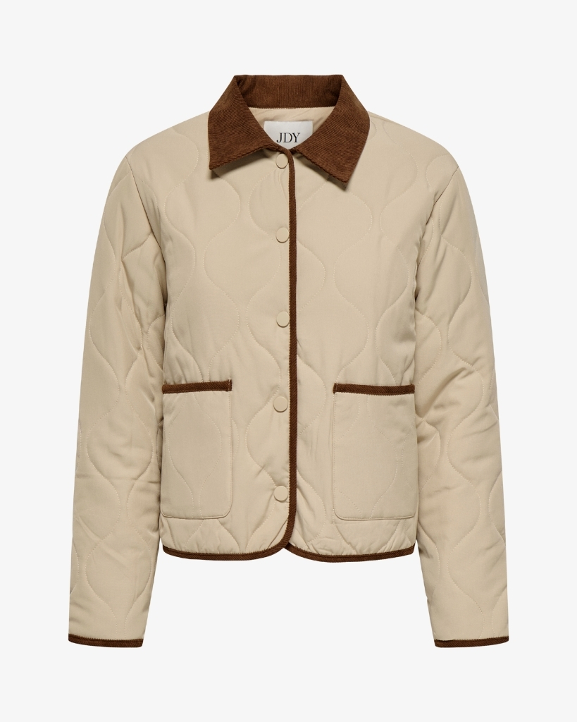 JDY Paula Quilted Jakke Sand/Brun