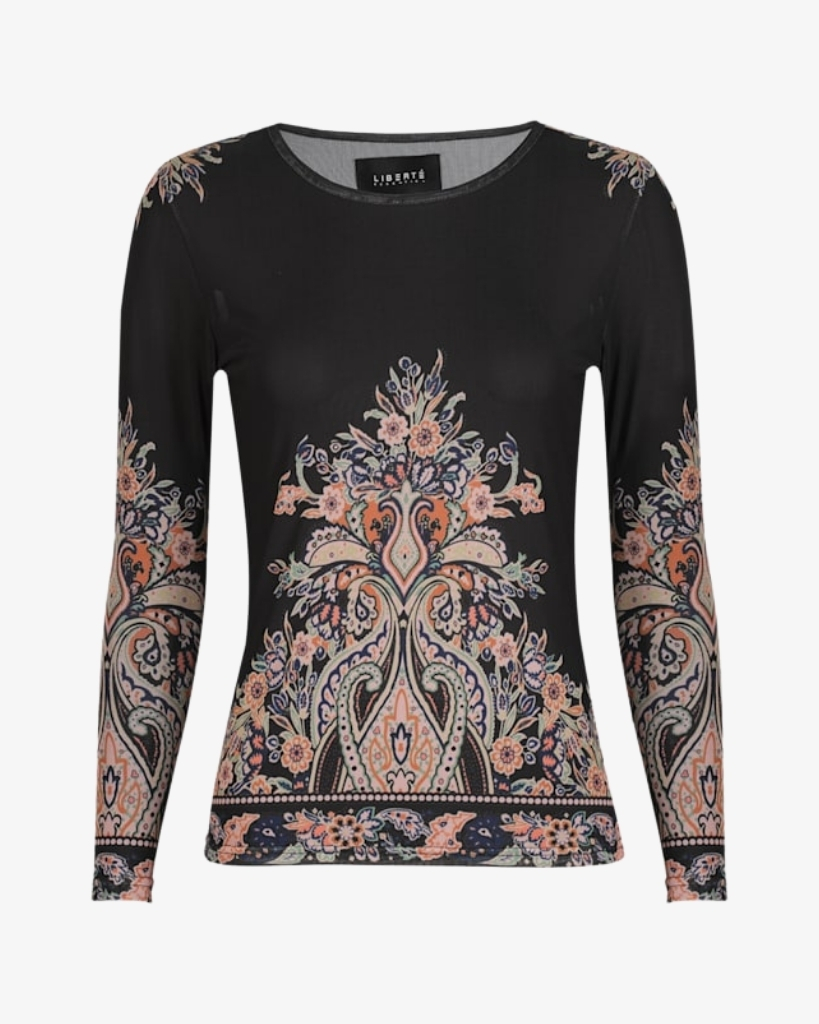 Liberte Mesh T-shirt Sort