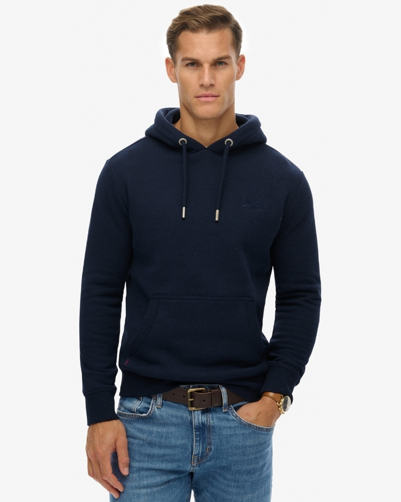 Superdry Vintage Logo Hoodie Navy