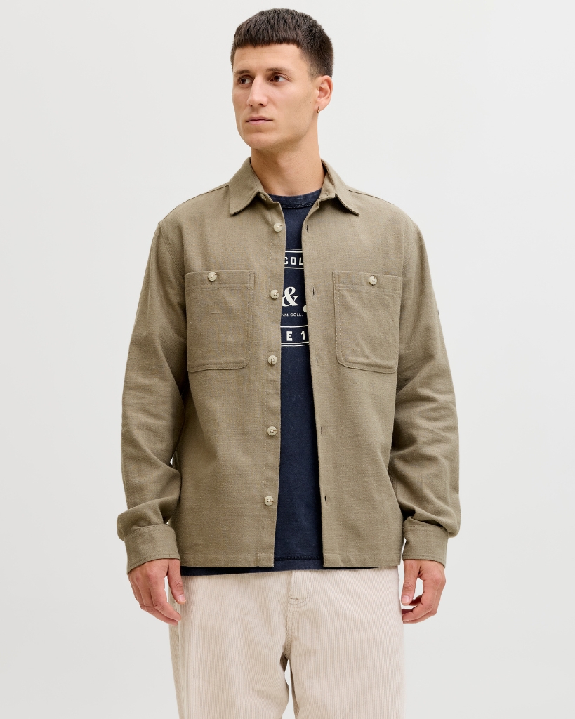 Jack Jones Rayle Hørskjorte Sand