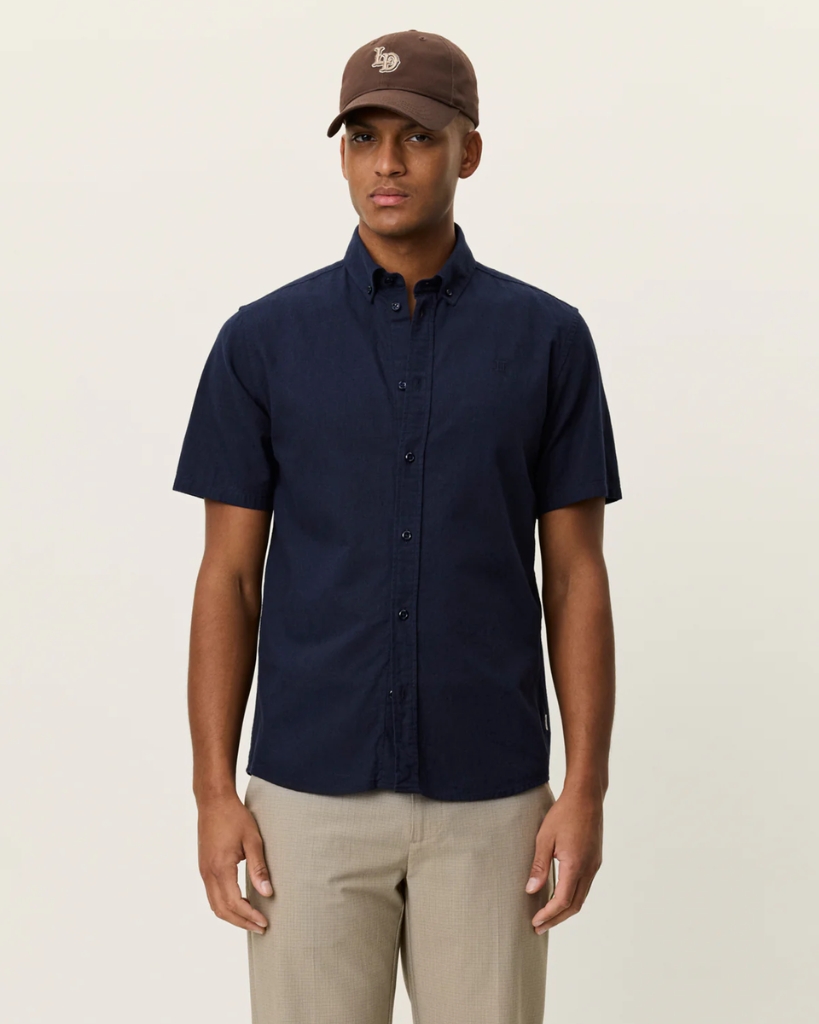 Les Deux Konrad Skjorte Dark Navy