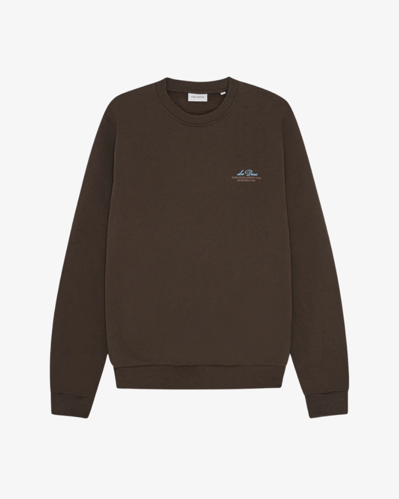 Les Deux Ben Globe Sweatshirt Brun