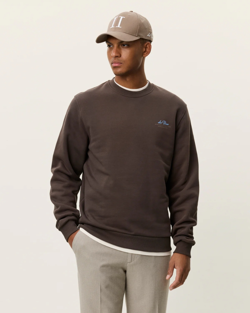 Les Deux Ben Globe Sweatshirt Brun