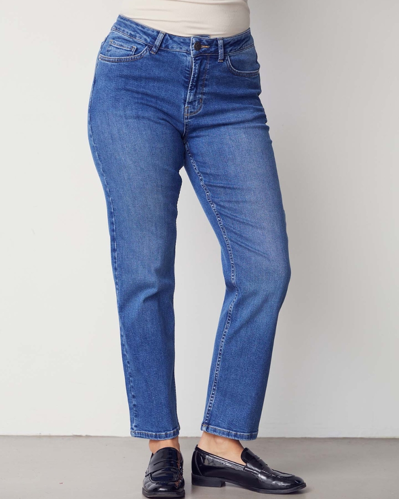 Isay Monza Straight Jeans Light Blue Denim
