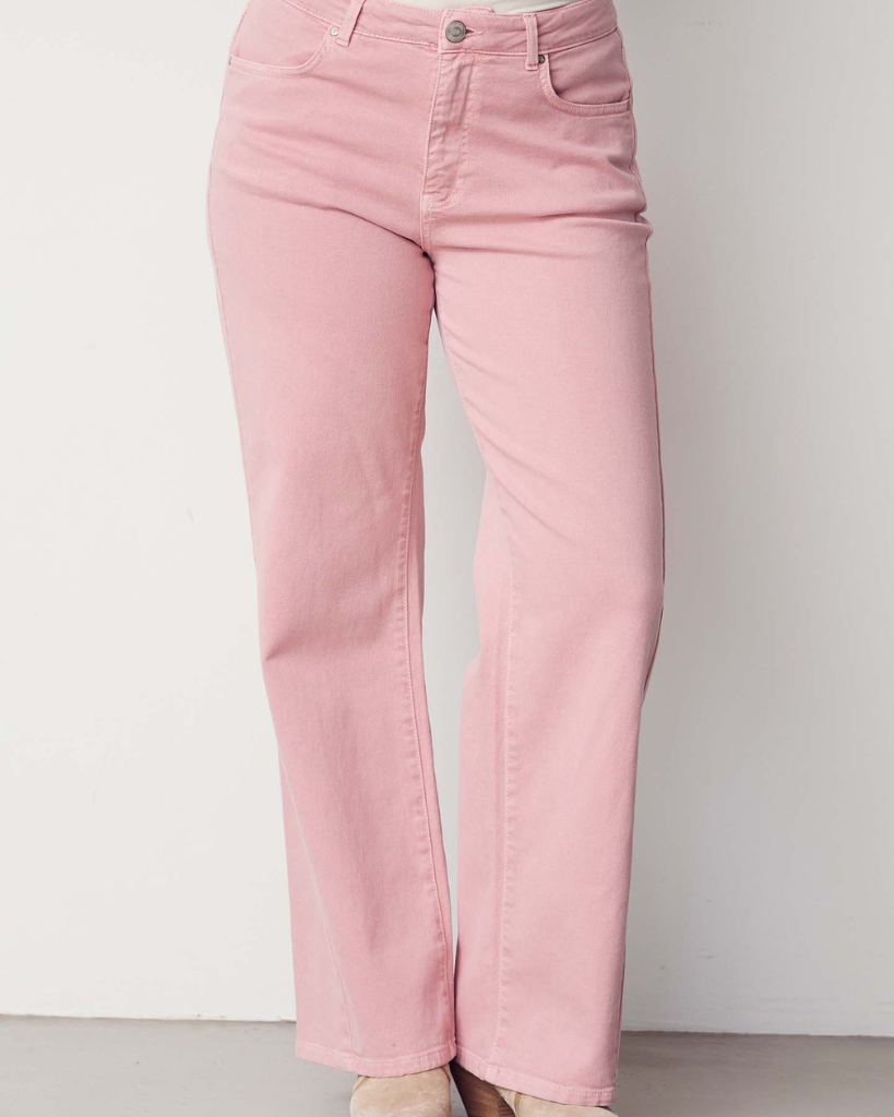 Isay Como Twill Bukser Washed Rose