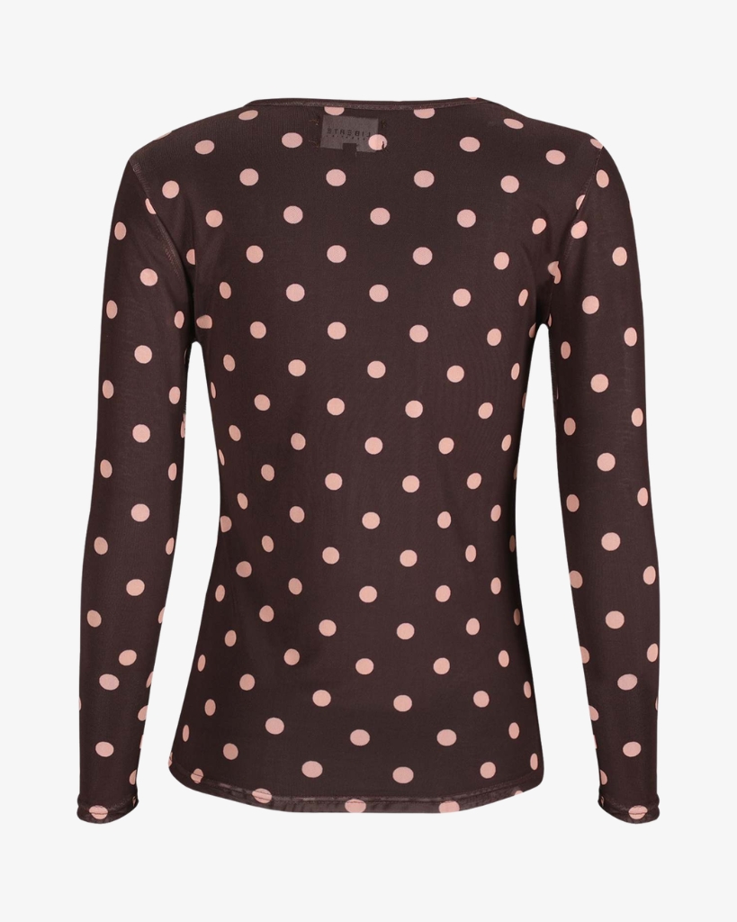 Liberte Mesh Bluse Lyserød/sort