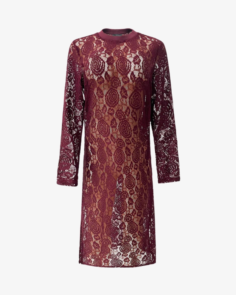 Liberte Lacy Kjole Bordeaux