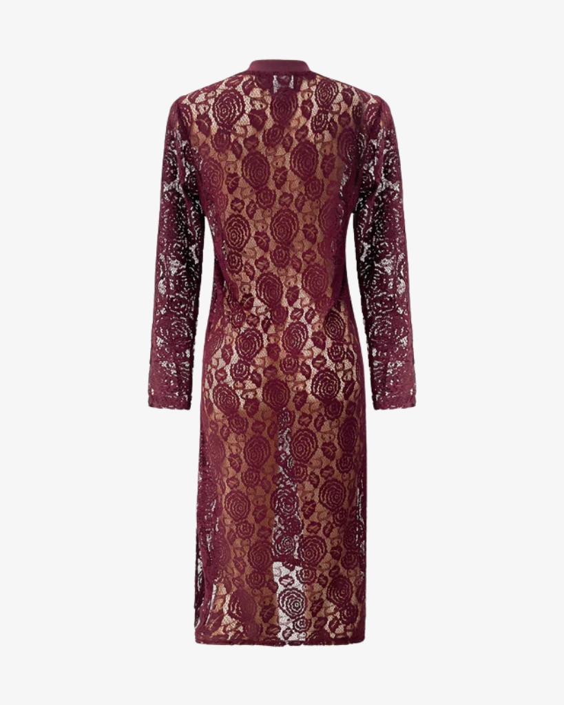 Liberte Lacy Kjole Bordeaux