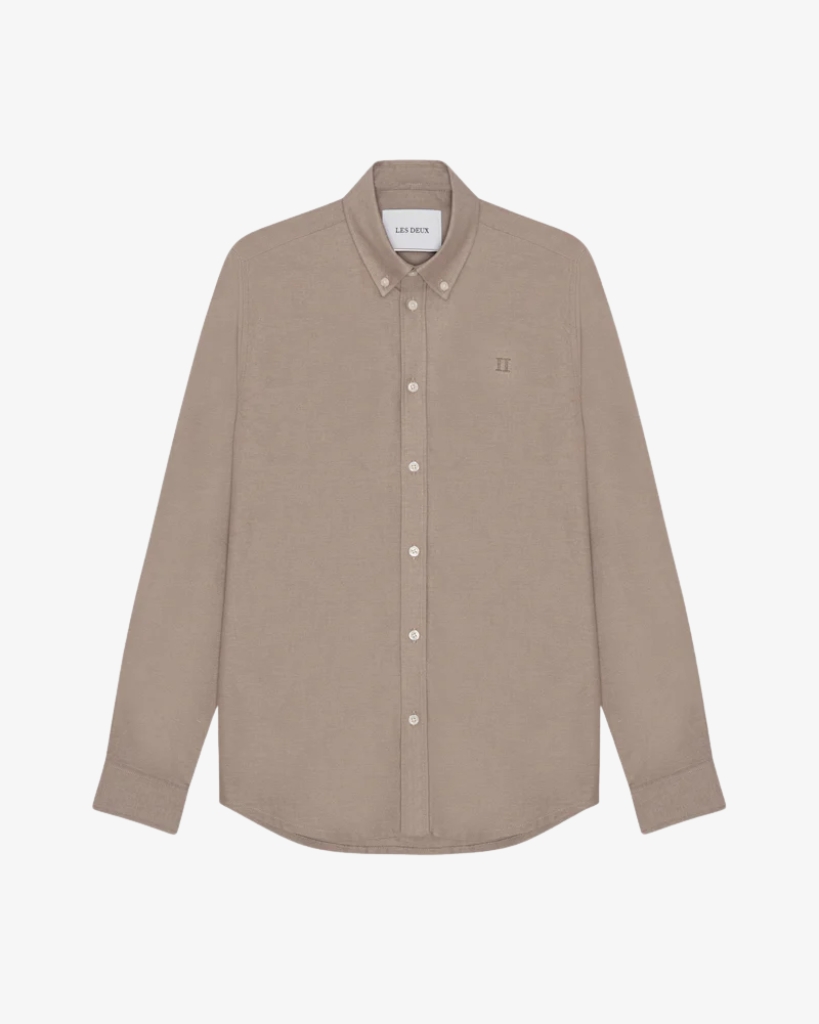 Les Deux Konrad Oxford Skjorte Brun