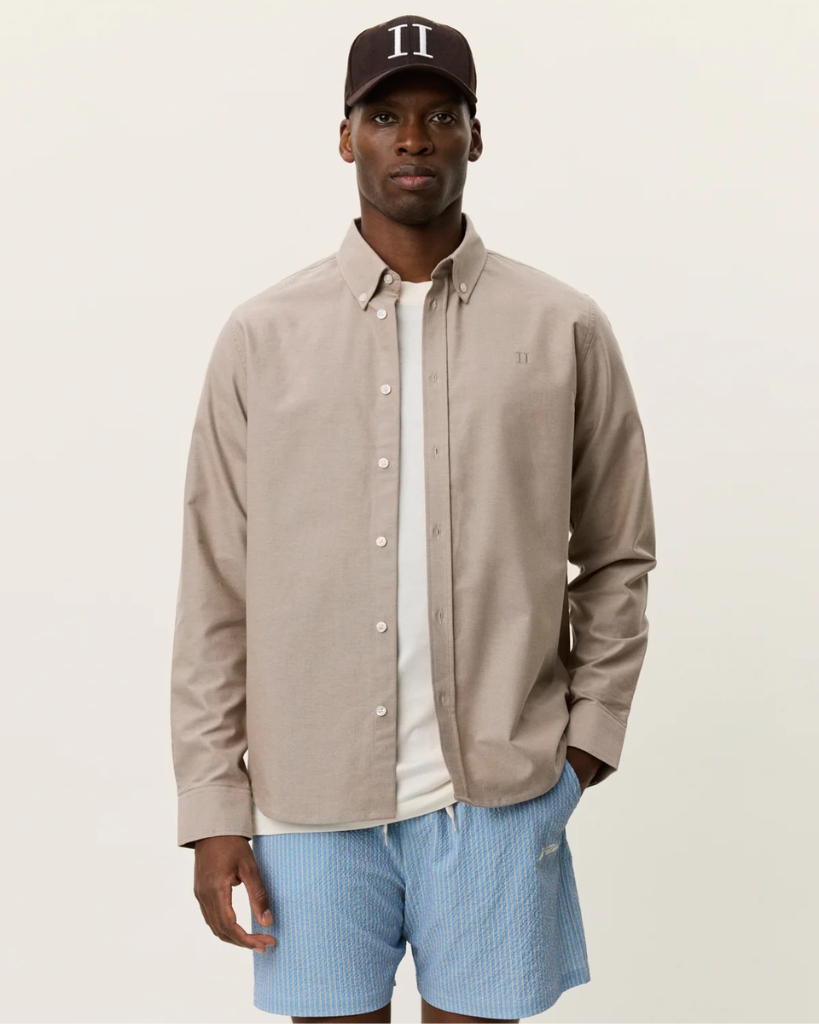 Les Deux Konrad Oxford Skjorte Brun