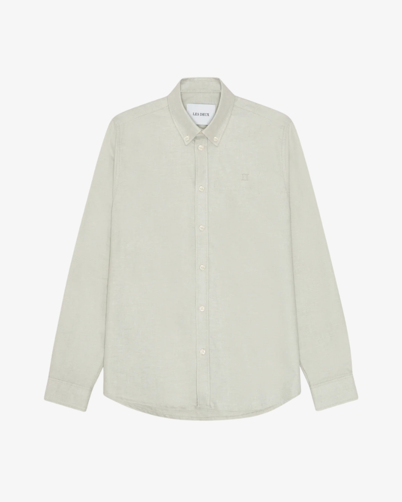Les Deux Konrad Oxford Skjorte Grå
