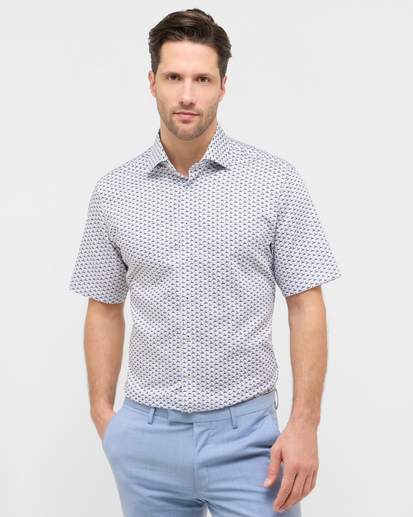 Eterna Twill Skjorte Kortærmet Modern Fit