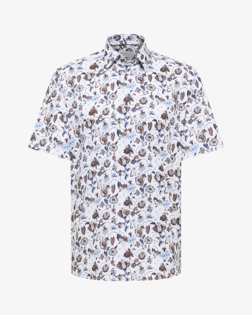 Eterna Twill Skjorte Kortærmet Modern Fit