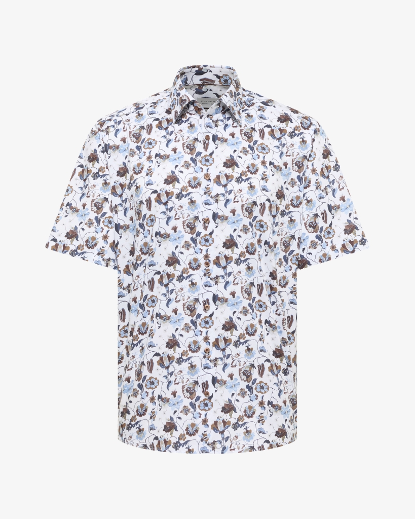 Eterna Twill Skjorte Kortærmet Comfort Fit