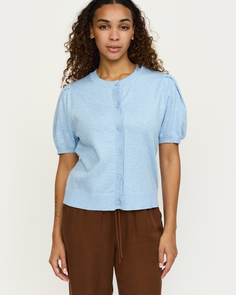 Soft Rebels Cardigan Lyseblå