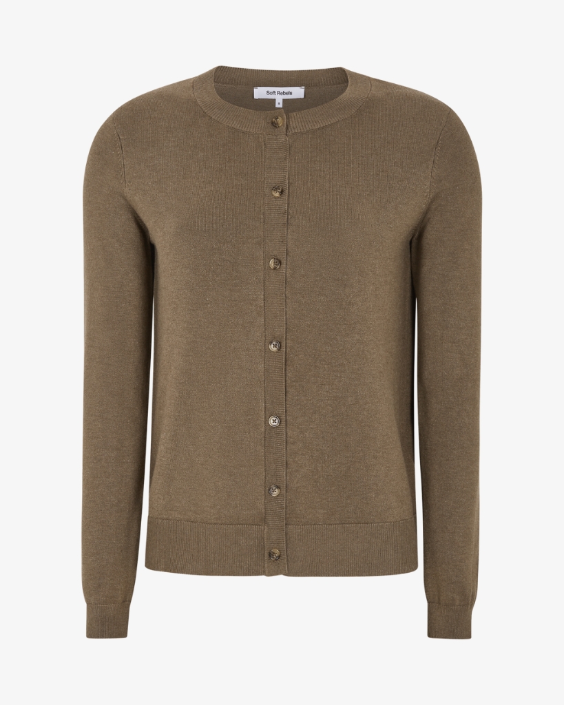 Soft Rebels Marla Cardigan Brun