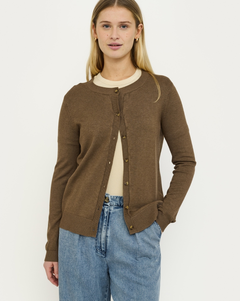 Soft Rebels Marla Cardigan Brun