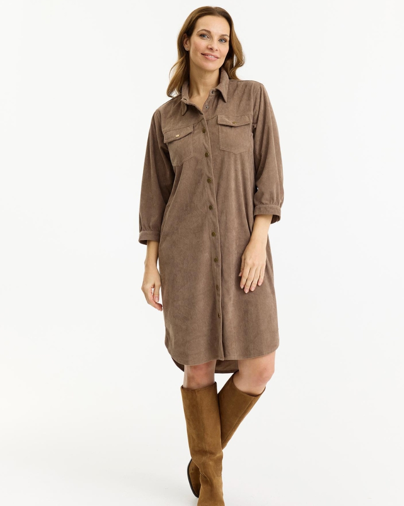 In Front Mallory Kjole Brun