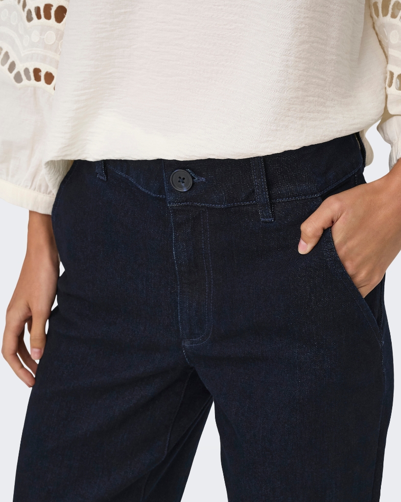 JDY Gegs Wid Jeans Rinse Mørkeblå