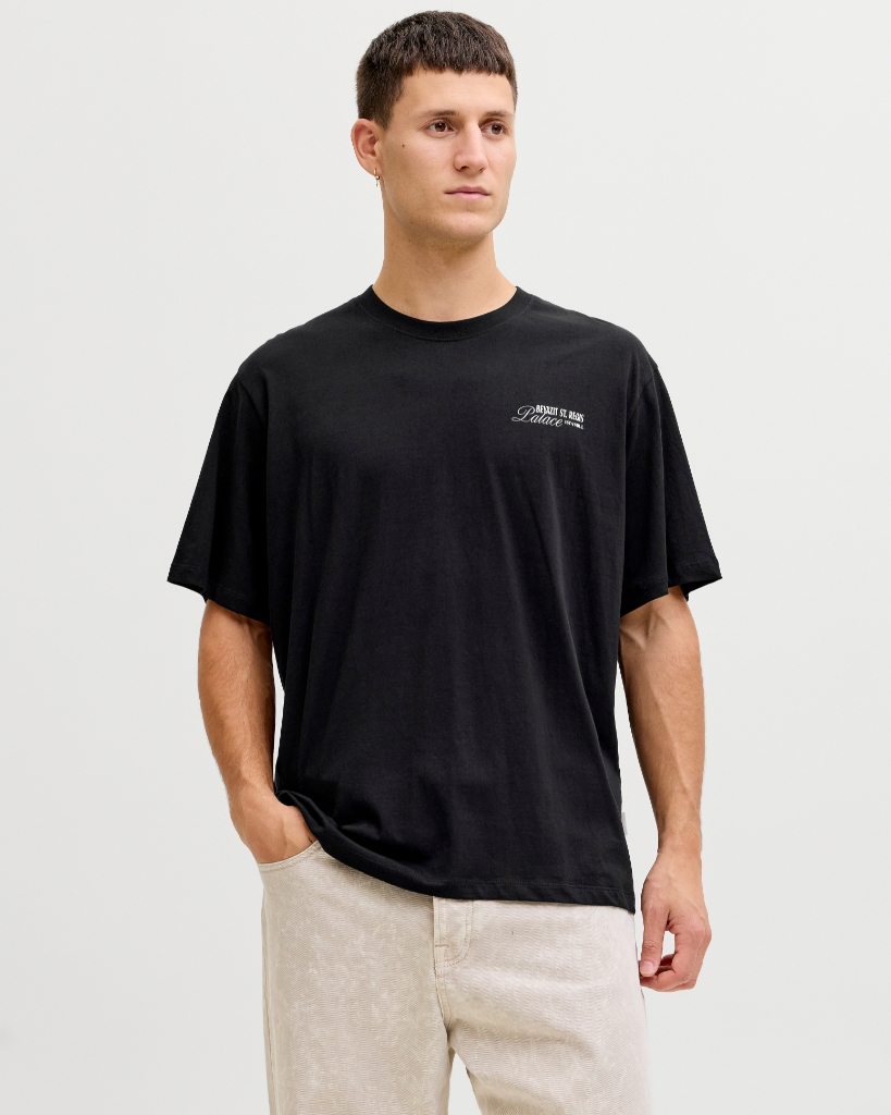 Jack Jones Paradise Island T-Shirt Sort