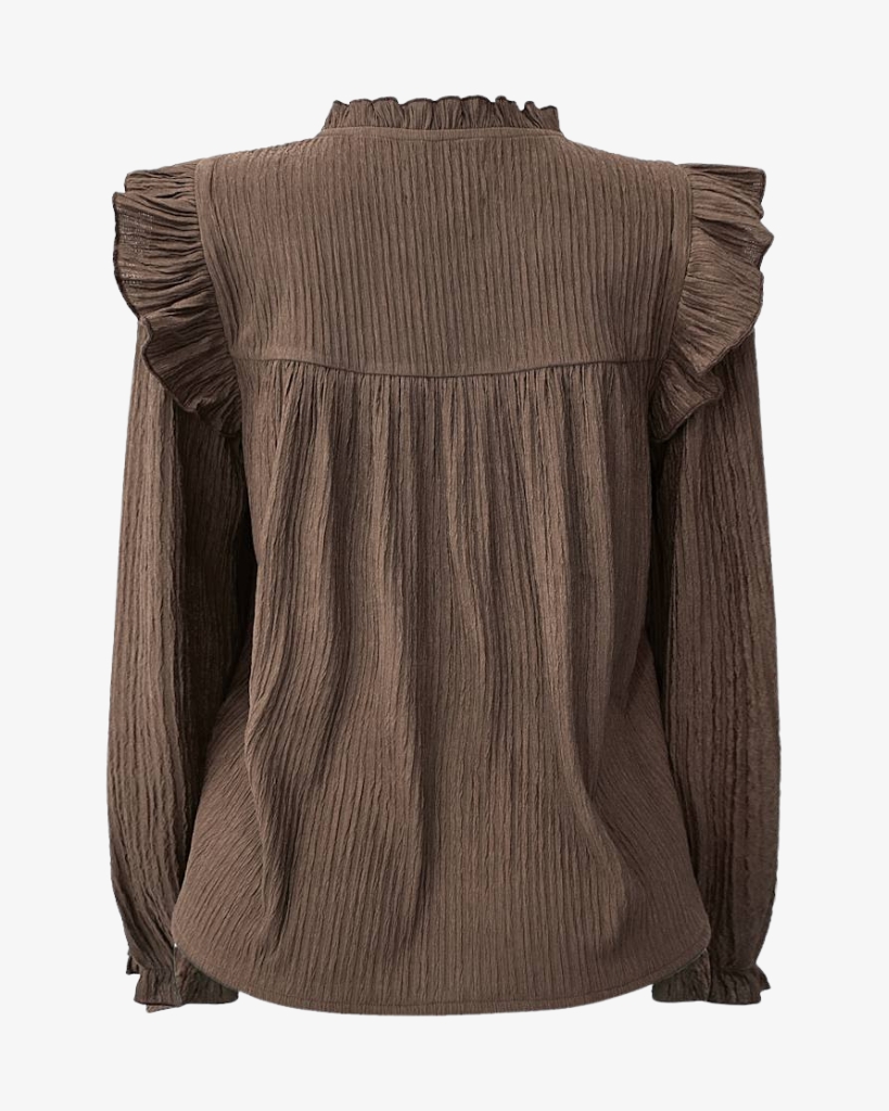 Liberte Anni Frill Bluse Brun