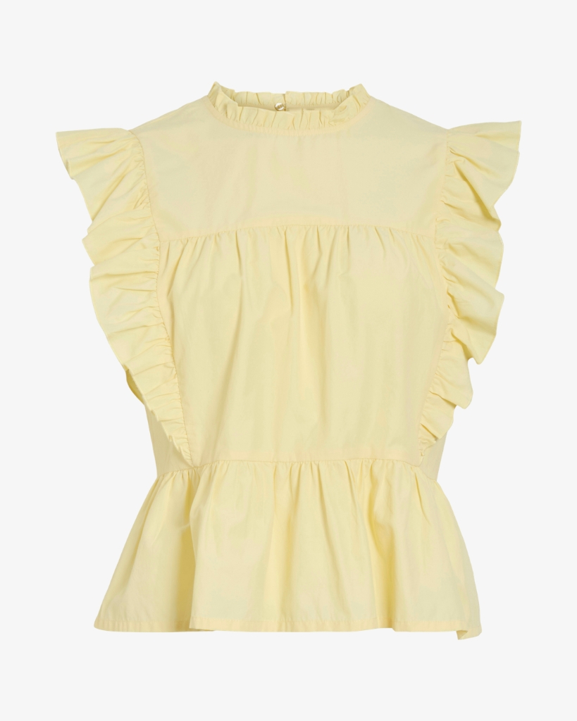 Vila Virufella Bluse Gul
