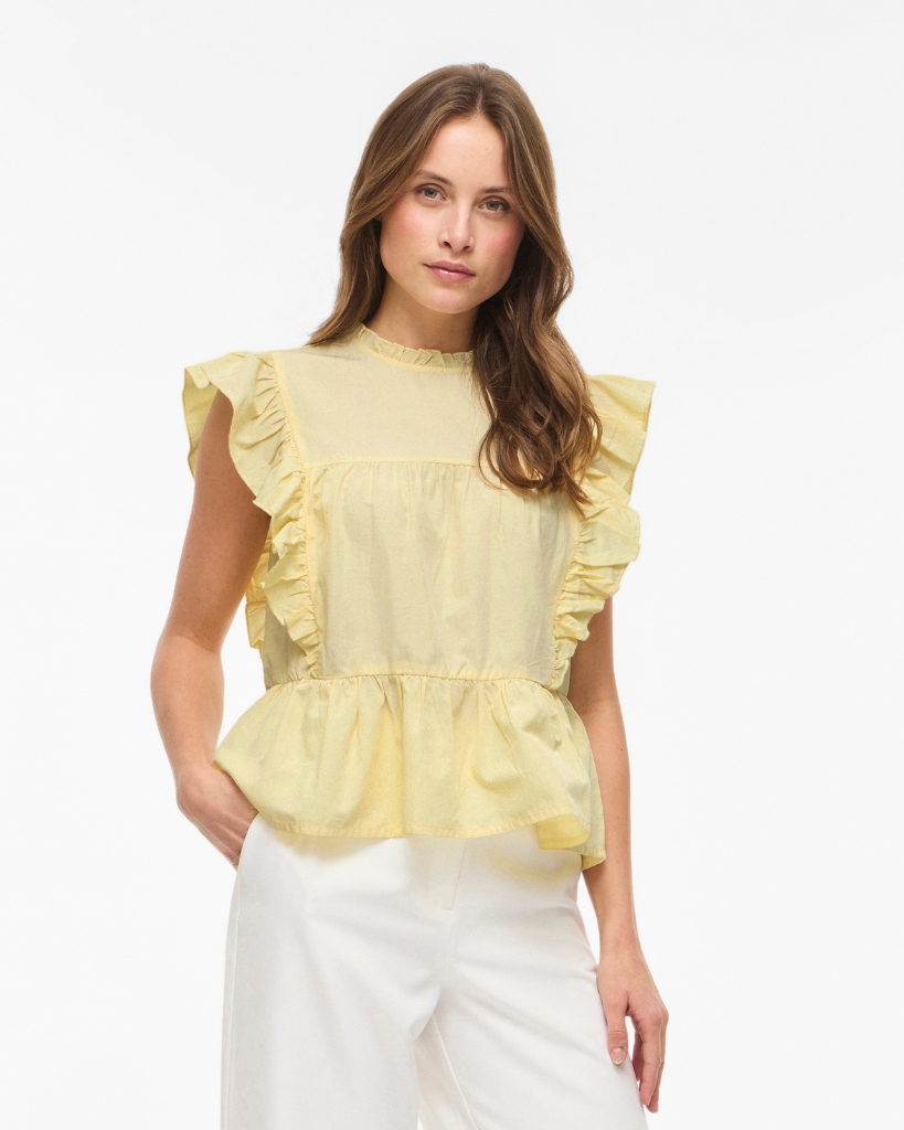 Vila Virufella Bluse Gul