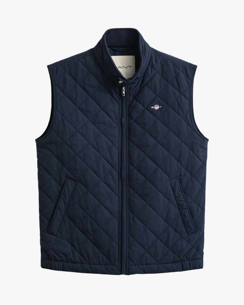 Gant Quilted Vest Mørkeblå