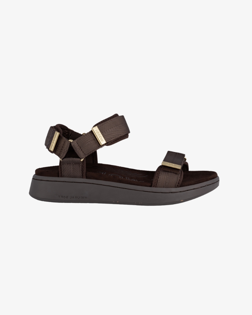 Woden Line Sandaler Chocolate Brun