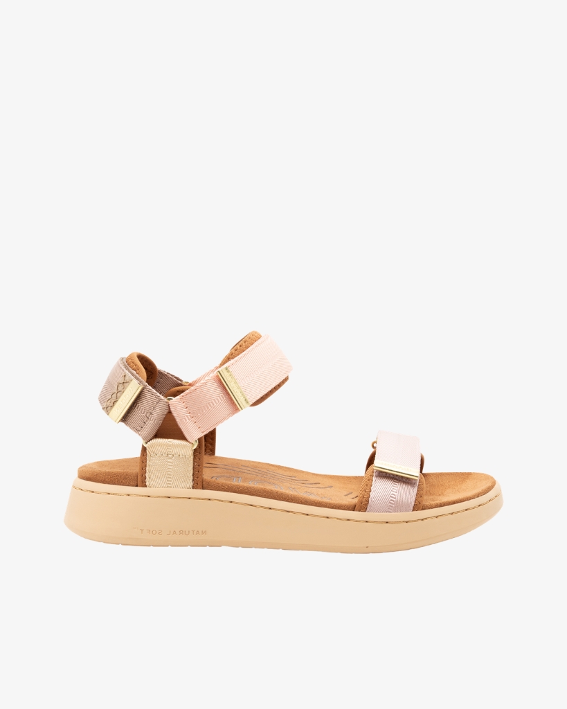 Woden Line Sandaler Multi Rosa