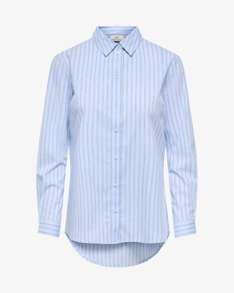 JDY Mio Skjorte Stribet Lyseblå/Hvid