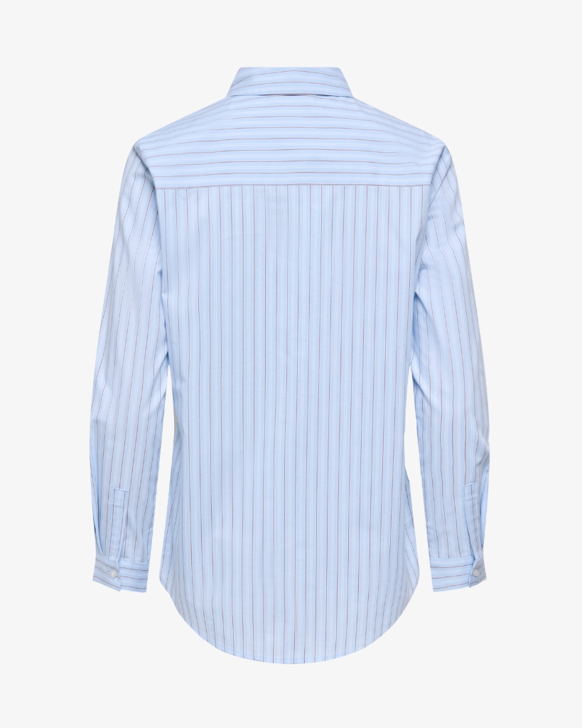 JDY Mio Skjorte Stribet Lyseblå/Hvid