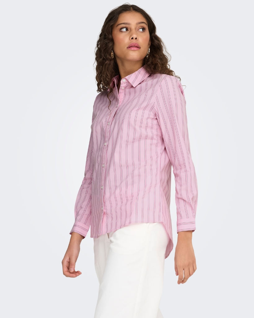JDY Mio Skjorte Stribet Pink/hvid