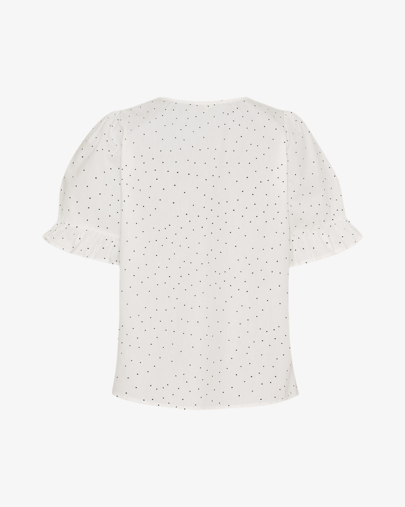 Isay Molly Bluse Hvid/sort