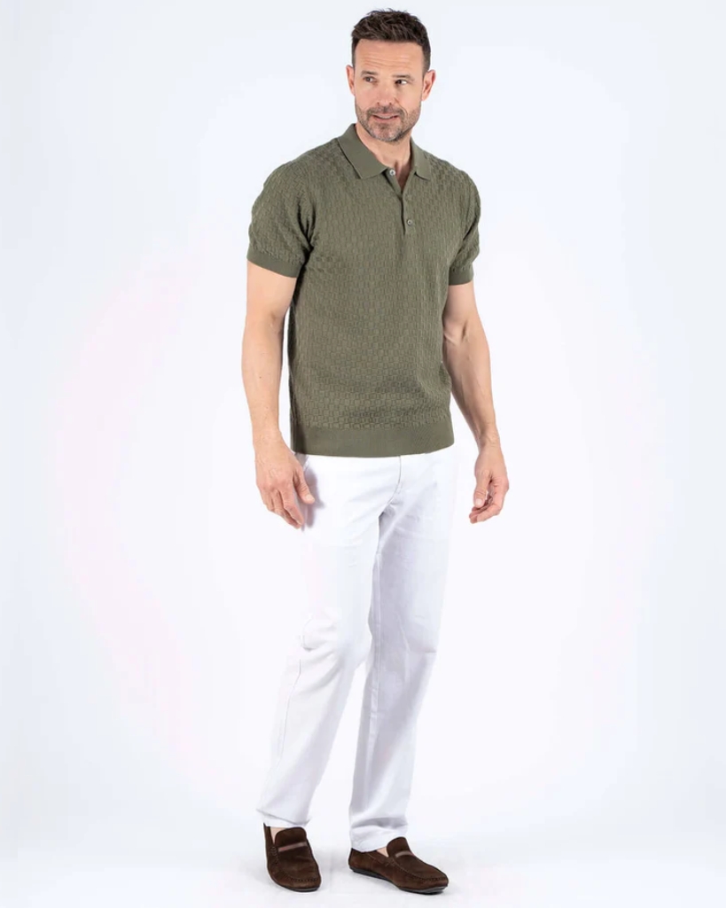 Pre End Charly Strik Polo Oliven