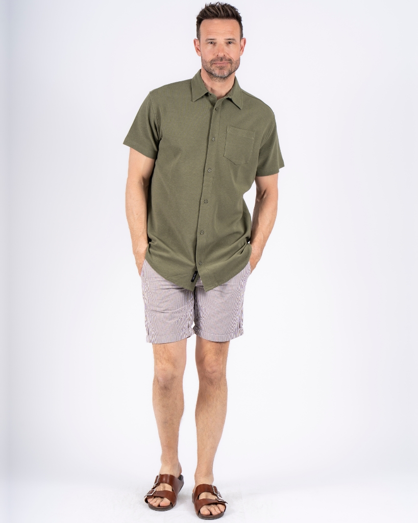 Pre End Joel Kortærmet Skjorte Grøn