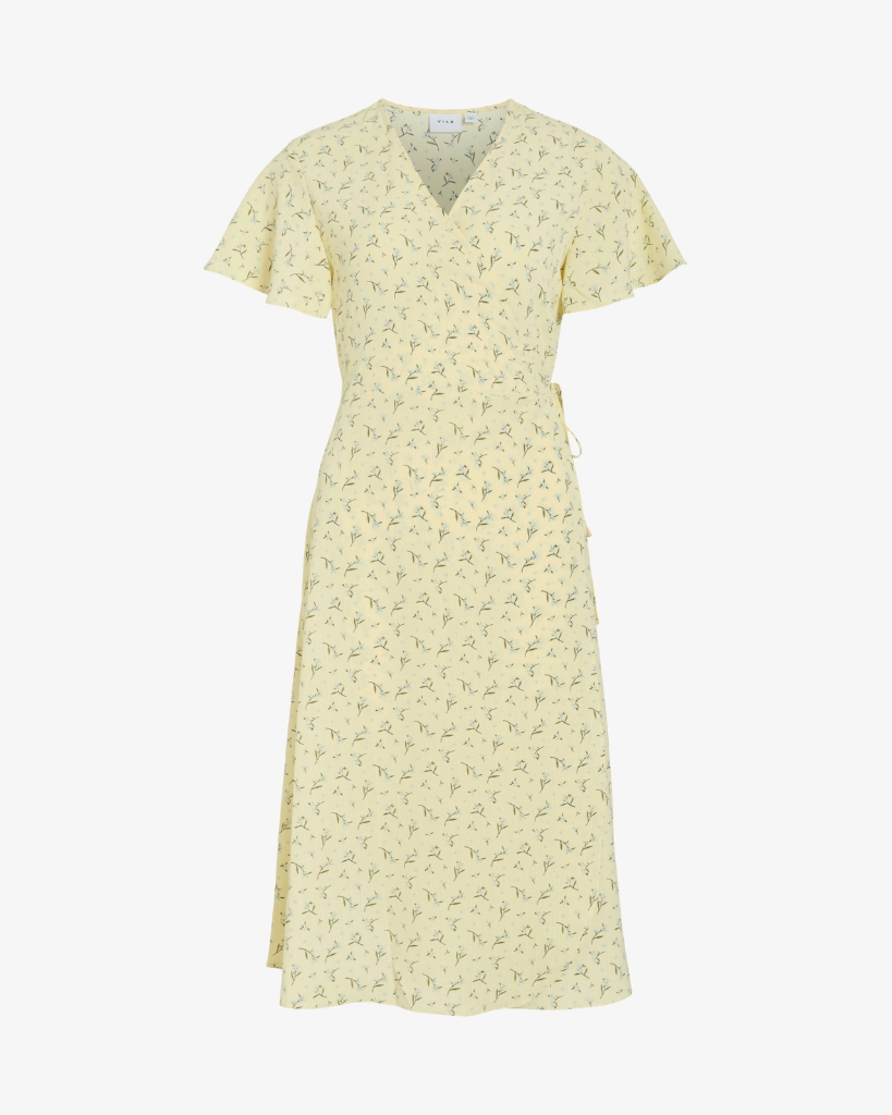 Vila Vilovie GulWrap Kjole